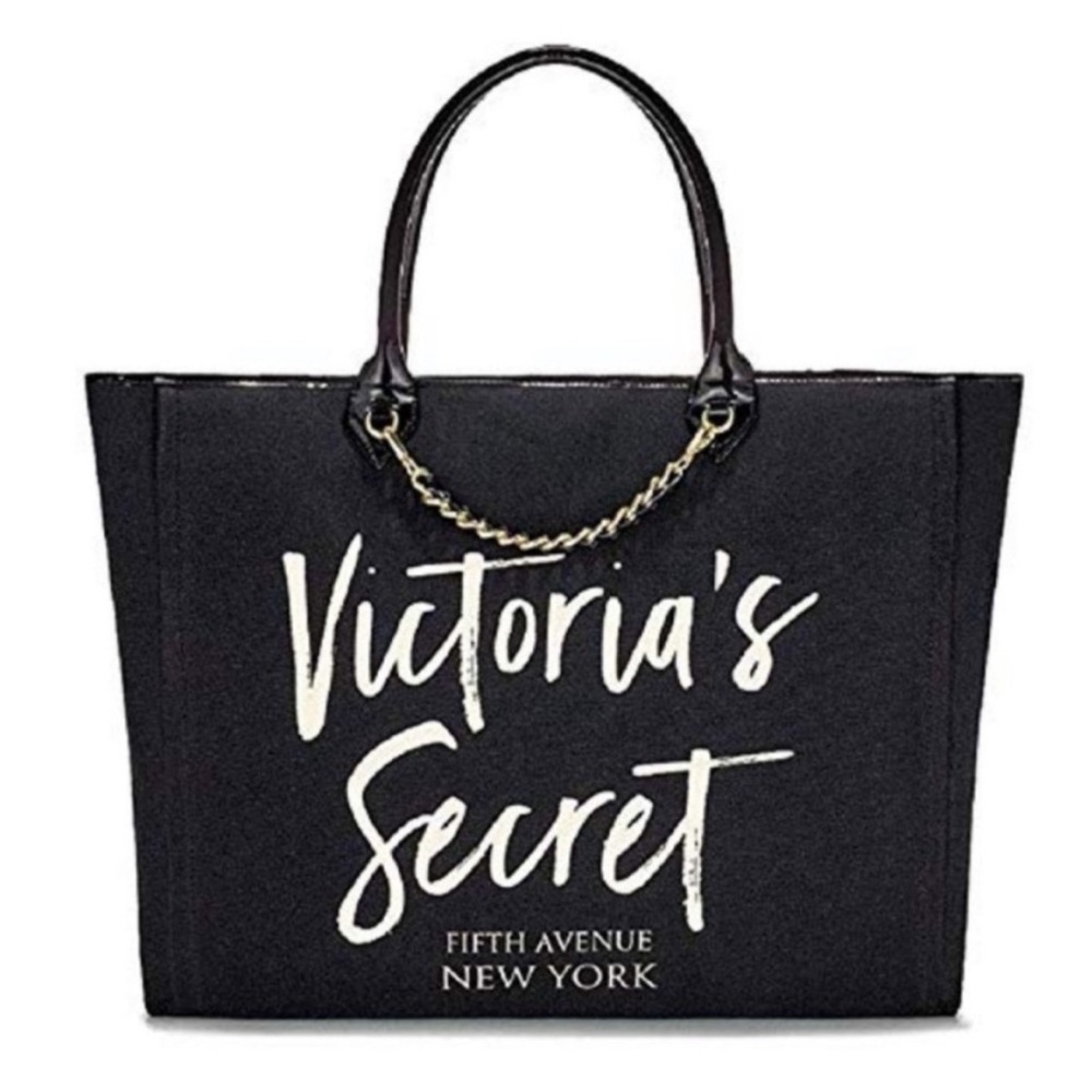 ❗️Victoria's Secret Large Black Tote Bag MSRP $148!
